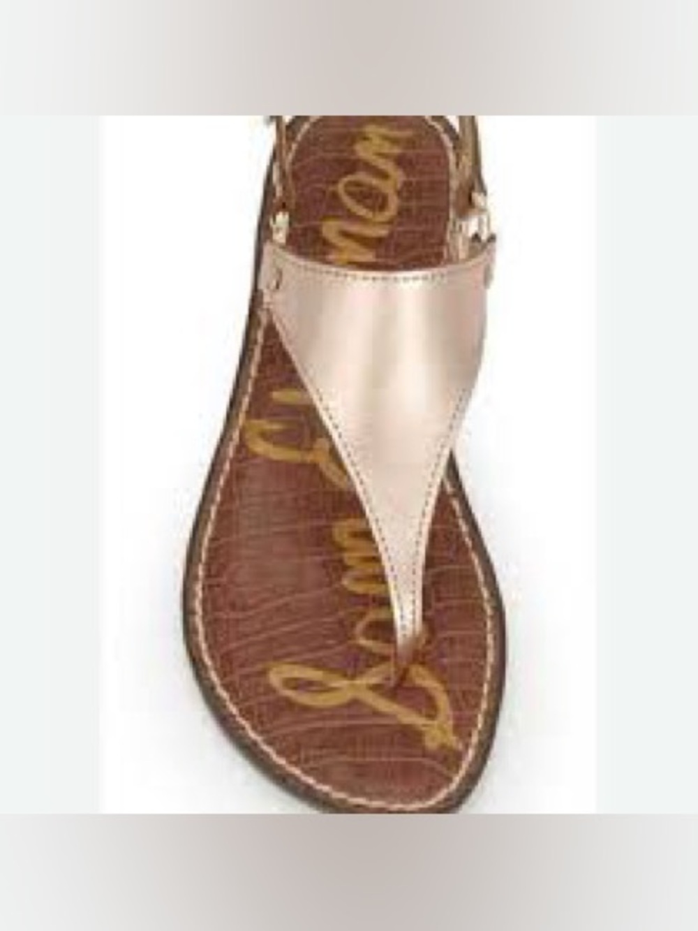 Sam Edelman Greta thong sandals Metallic Finish Size 7.5
